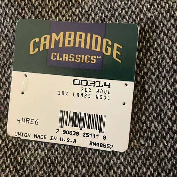 🎉HP! ❤️ NWT! Cambridge Classics Men’s Lambswool Tweed Blazer - Picture 5 of 6